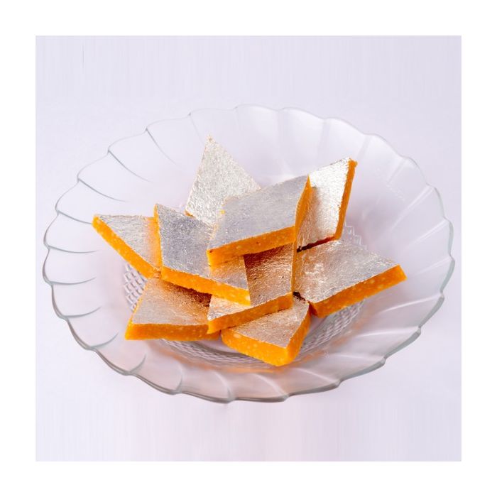 Deliciously Rich: Exploring the Magic of Kaju Kesar Burfi by Novelty Sweets