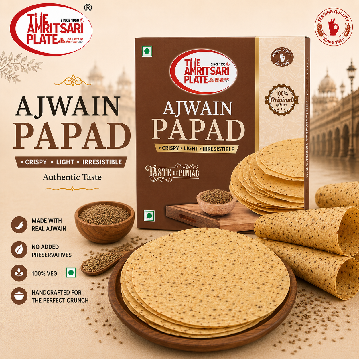 Ajwain papad