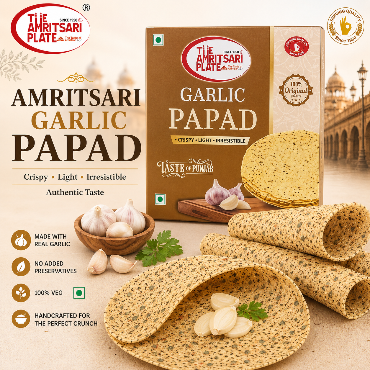 Garlic Papad