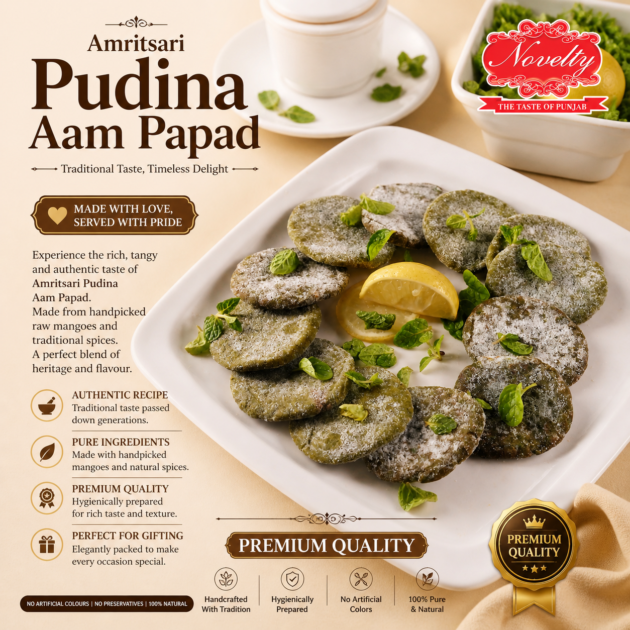 Pudina Aam Papad