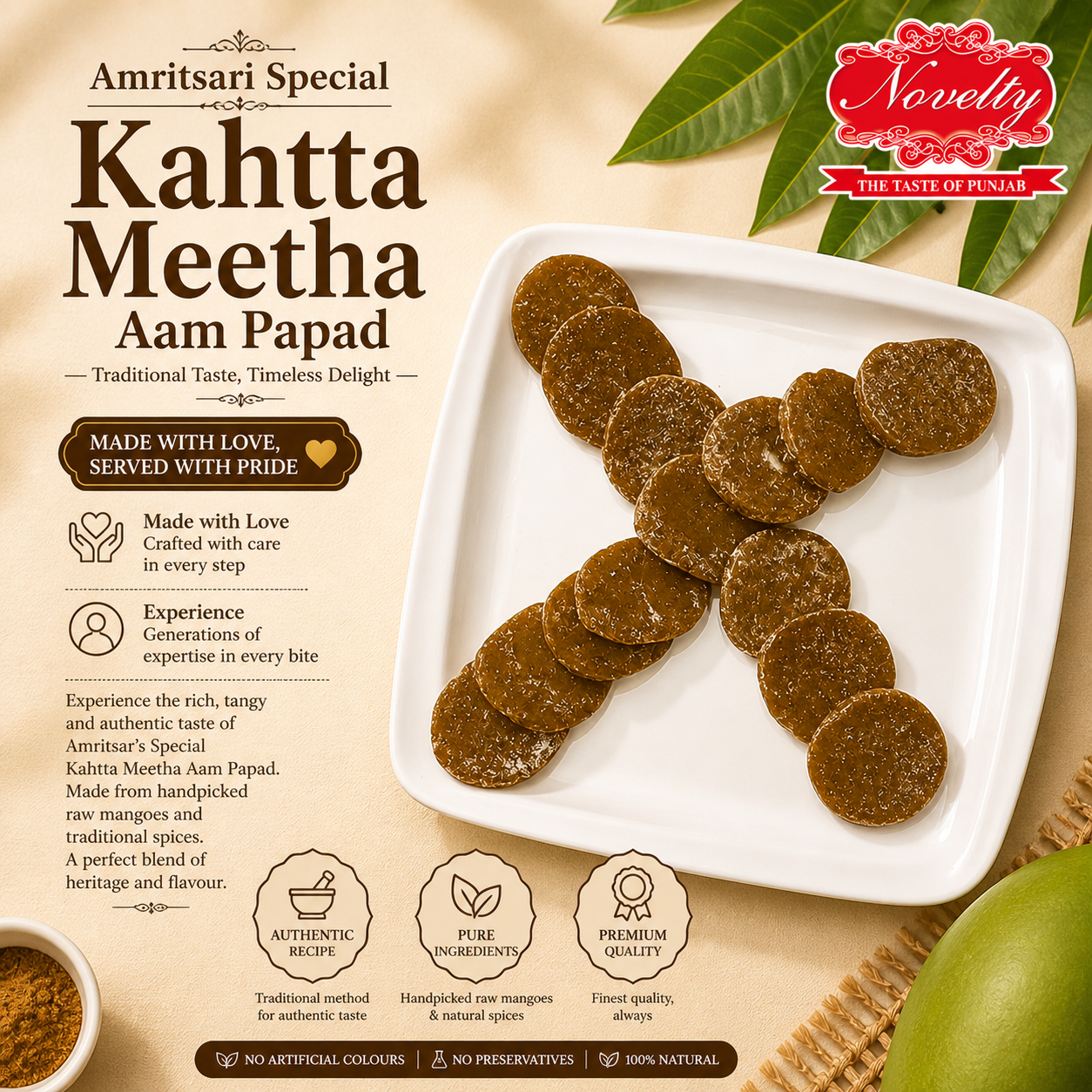 Kahtta Meetha Aam Papad