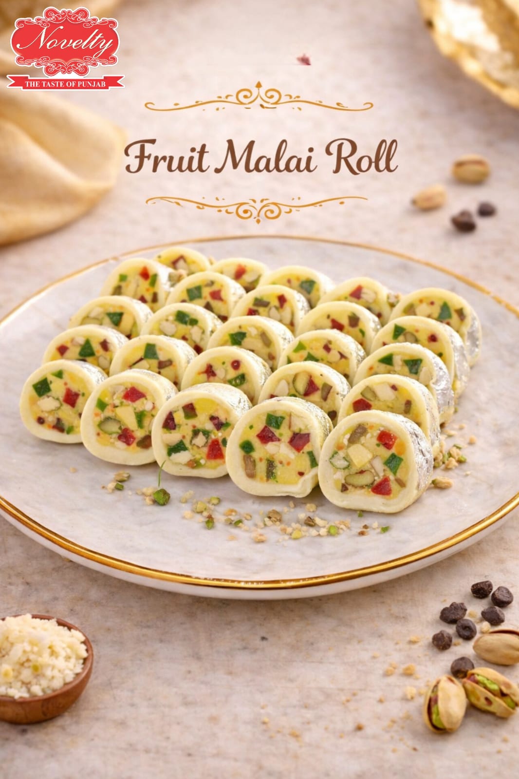 Fruit Malai Roll