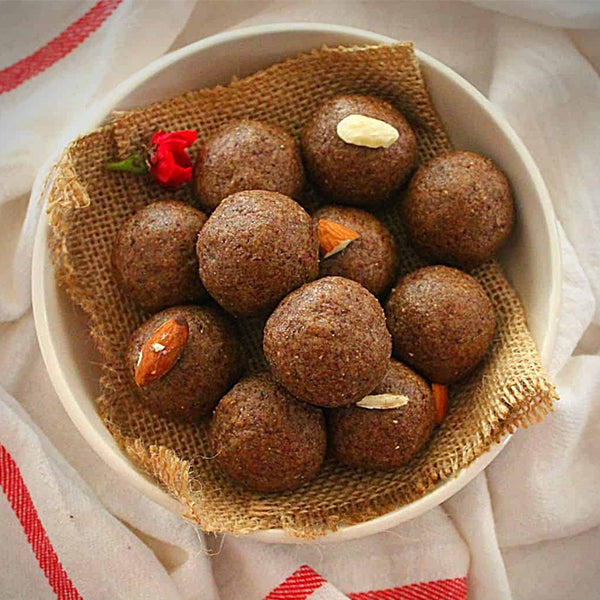 Pure Desi Ghee Flax Seed Laddu - Alsi Pinni - Alsi Laddoo By Novelty Sweets